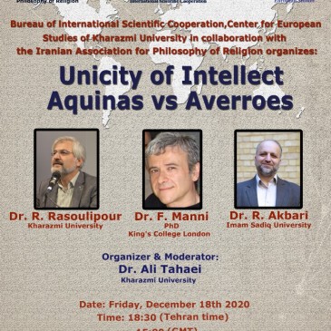 Unicity of intellect; Aquinas vs Averroes